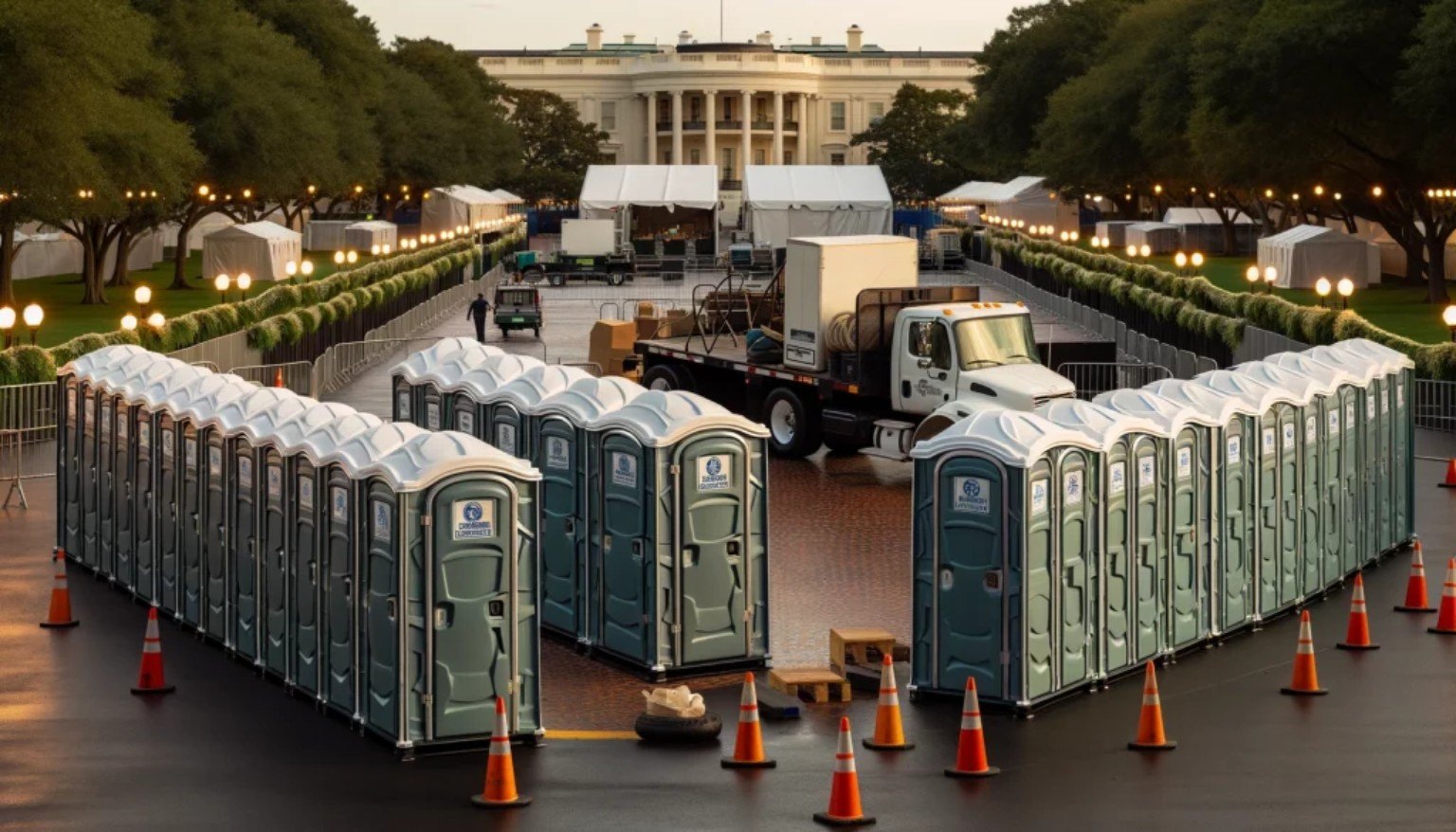 Outdoor event setup