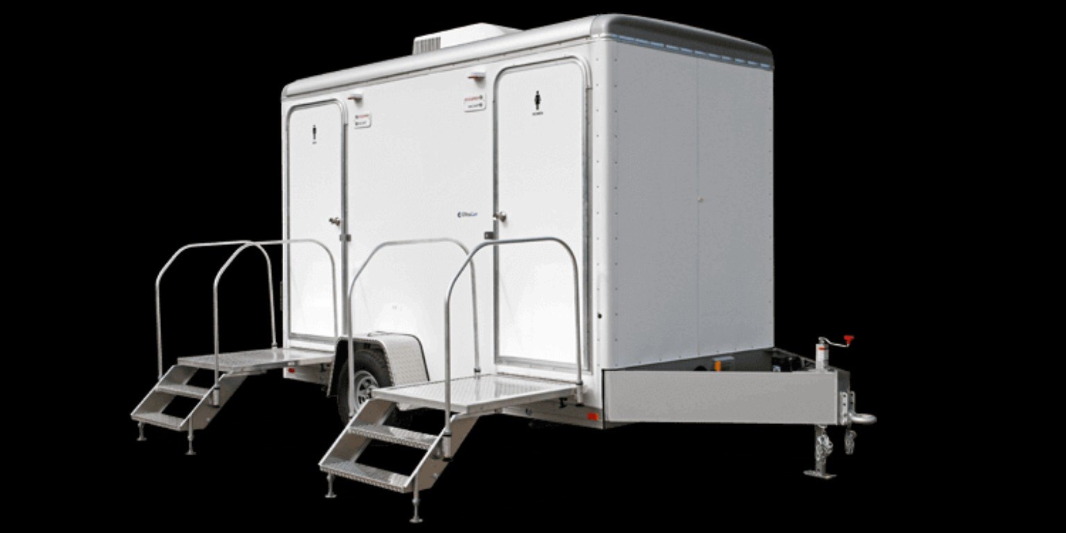 Portable restroom trailer